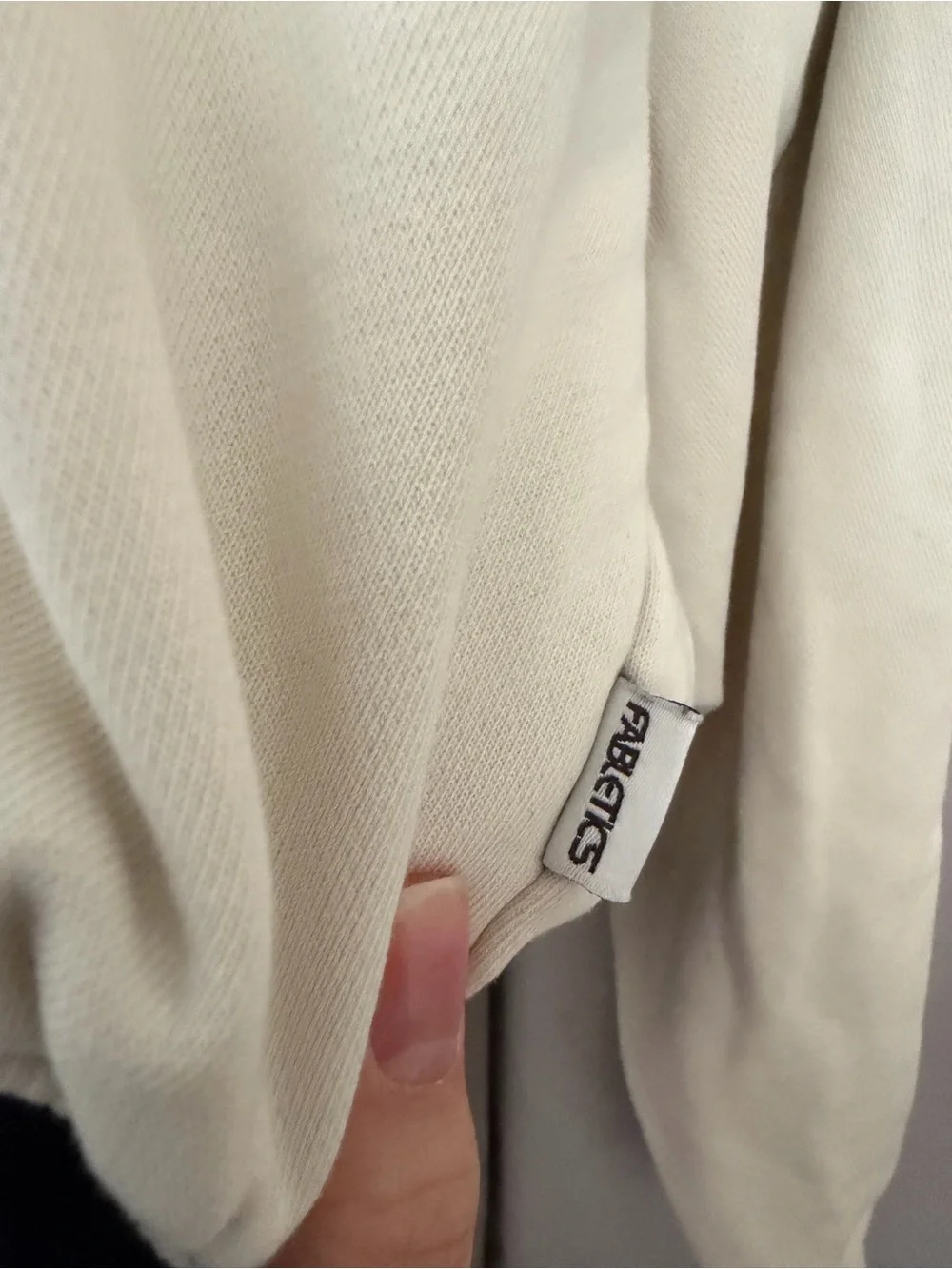Fabletics Navy Blue & Cream Colorblock Full-Zip Jacket